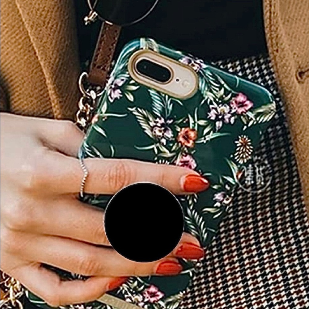 Solid Black Design Pop Grip / Phone Stand